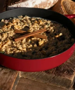 Combekk Skillet 24 cm emaljert resirkulert støpejern Bordeaux