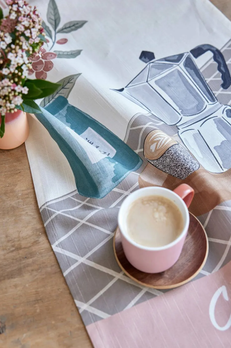 Coucke Kjøkkenhåndkle Cafe Latte 50x76