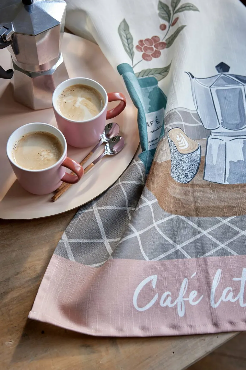 Coucke Kjøkkenhåndkle Cafe Latte 50x76