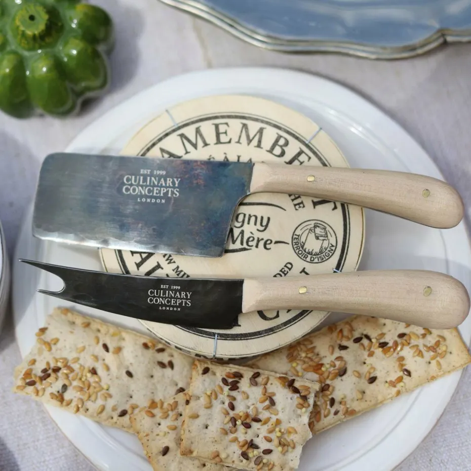 Culinary Concepts London Blonde Oak Sett med to ostebestikk