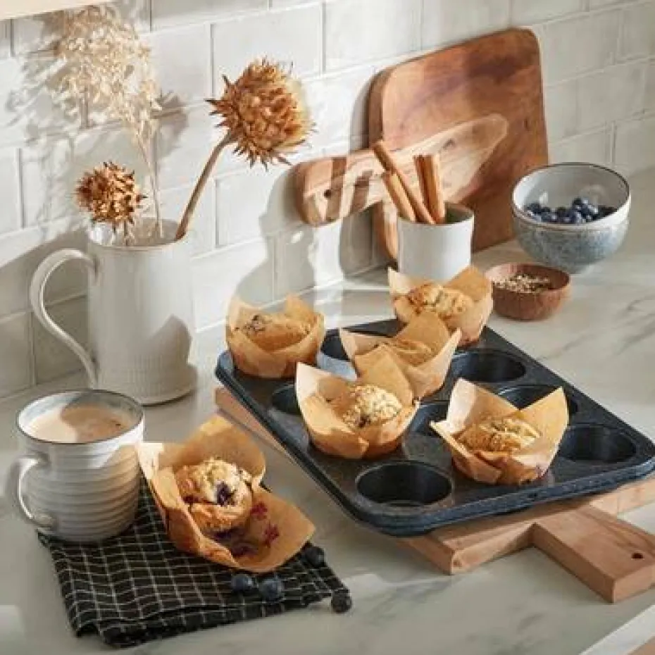 Denby Muffinsform Denby Quantanium Finish 6 kopper