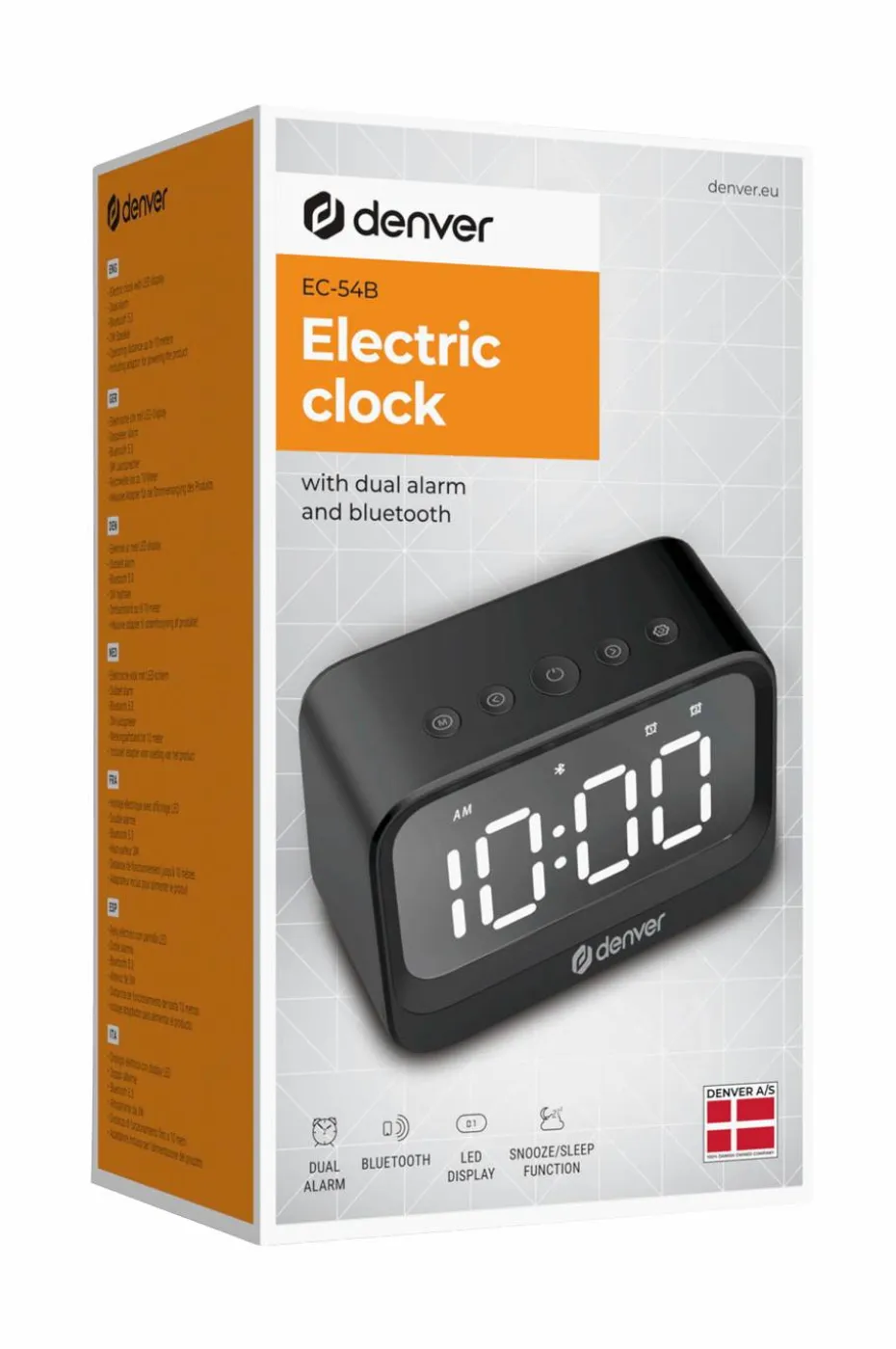 Denver Alarmklokke med Bluetooth-høyttaler