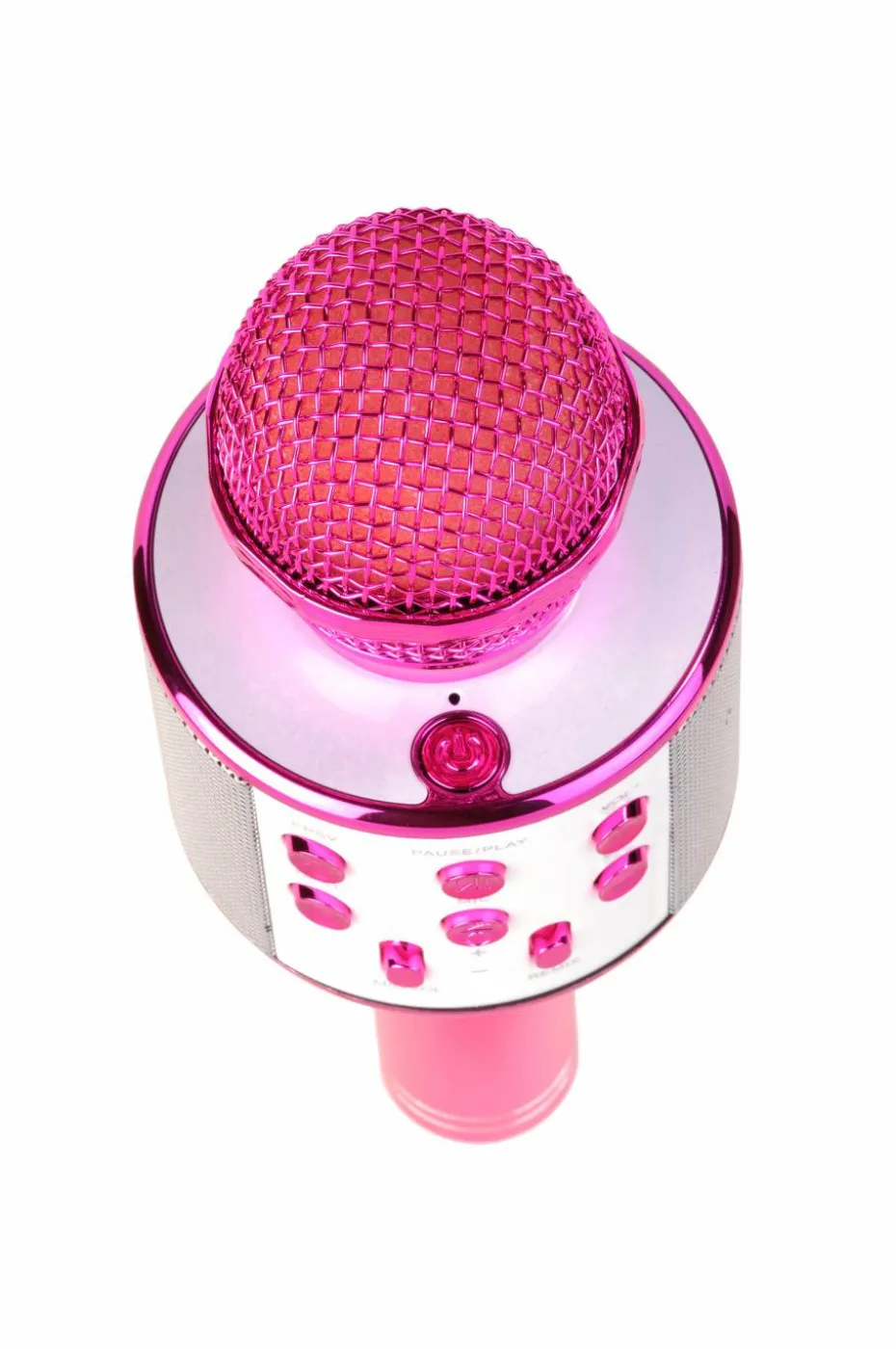 Denver Bluetooth-karaokemikrofon med innebygd høyttaler Rosa