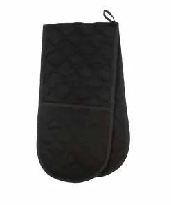 Dexam Double Oven Glove Love Colour - Svart