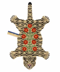 Doing Goods Teppe FlOral White Tiger large