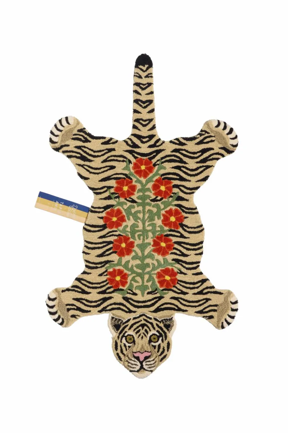 Doing Goods Teppe FlOral White Tiger large