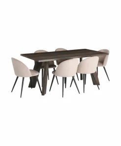 Ellos Country spisegruppe med 1 bord + 6 stoler
