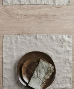Ellos Home Bordbrikke Malva 2-pk i 100% lin