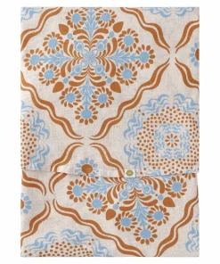 Ellos Home Duk Duk Elly Tile i resirkulert halvlinne Ø 150 cm