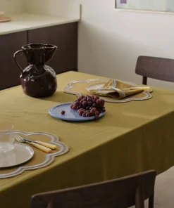 Ellos Home Duk Elly i resirkulert halvlinne