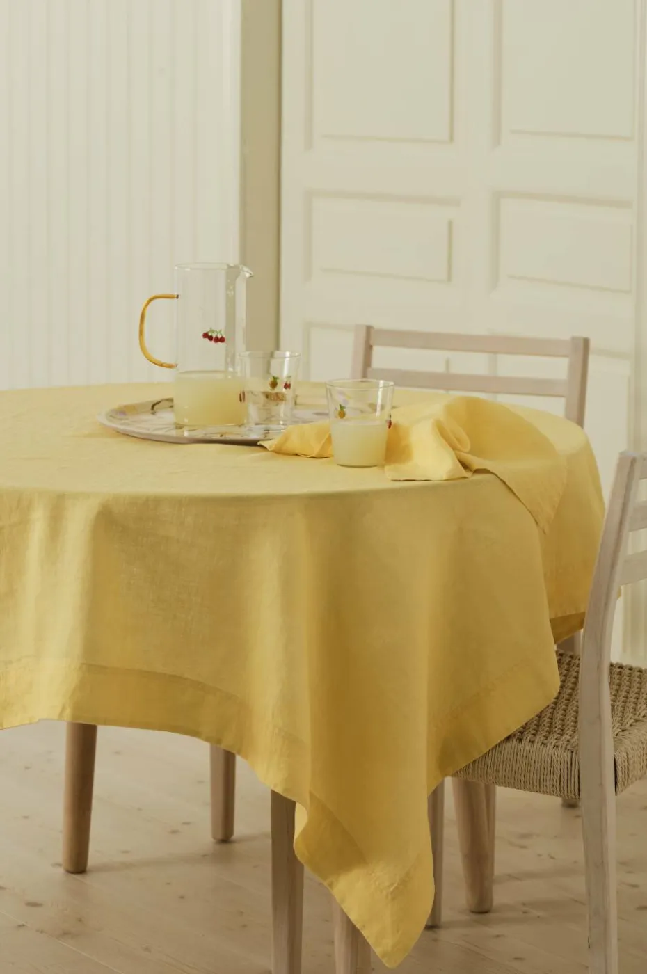Ellos Home Duk Malva i 100% lin 140x140 cm