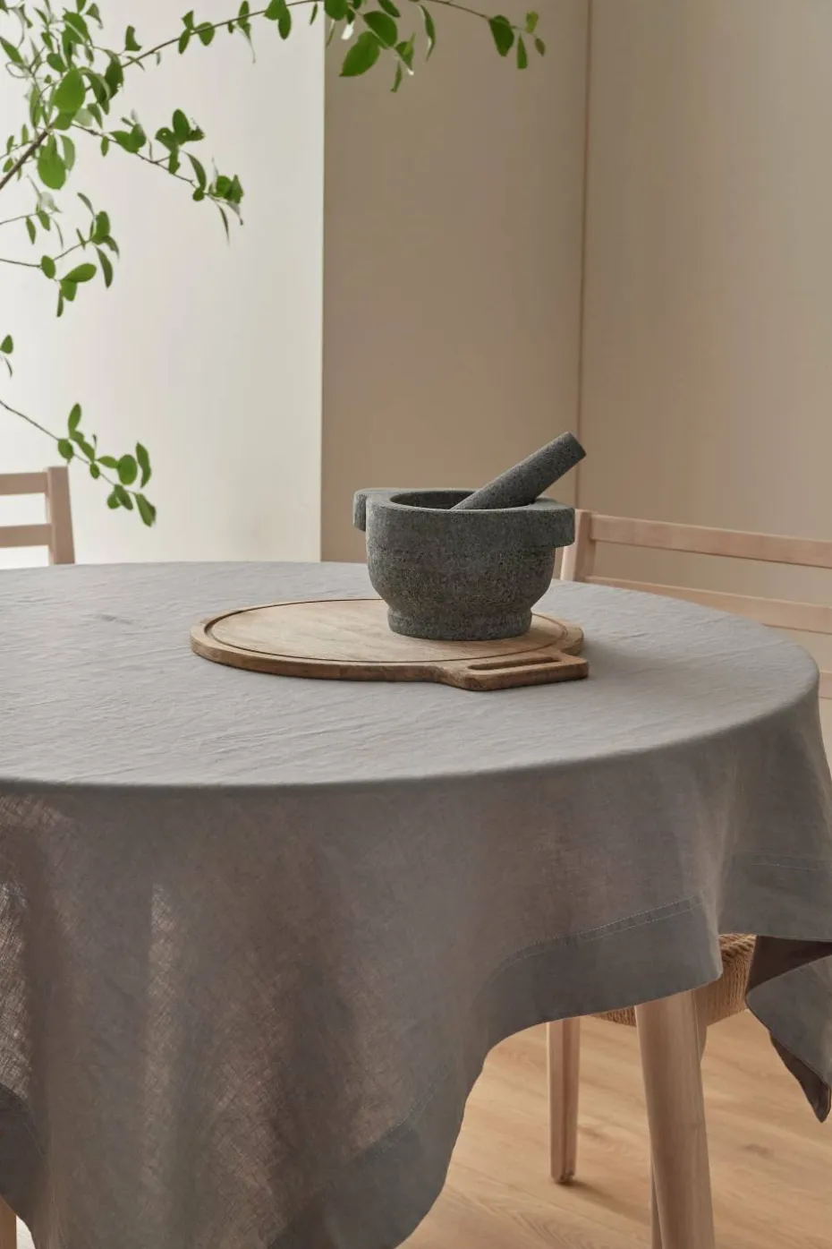 Ellos Home Duk Malva i 100% lin 140x140 cm