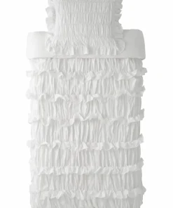 Ellos Home Dynetrekk Juliette Elastic Frill i vasket bomull 2 deler