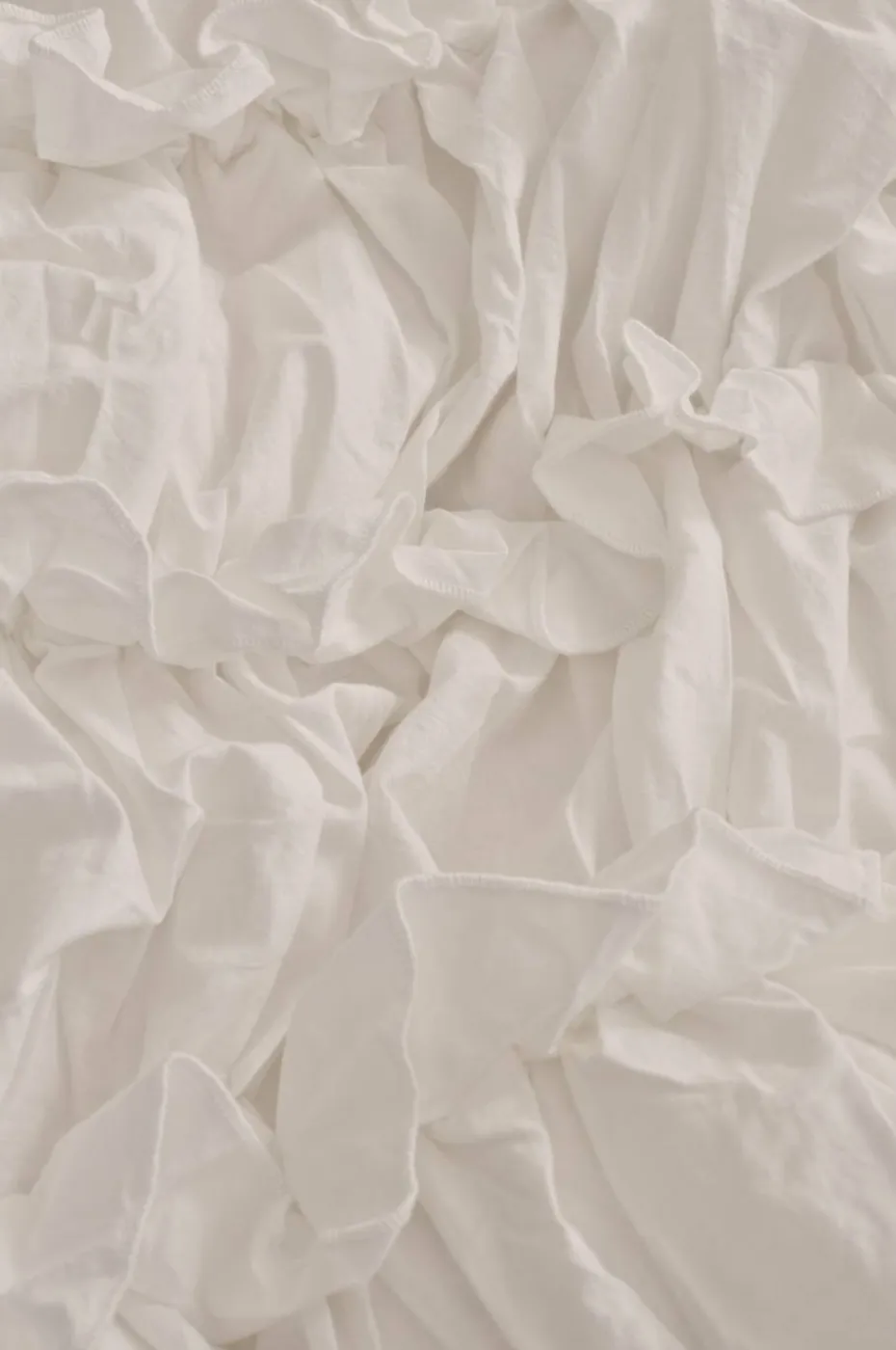 Ellos Home Dynetrekk Juliette Elastic Frill i vasket bomull 2 deler