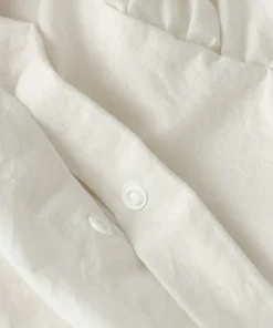 Ellos Home Dynetrekksett Juliett Giant Frill i vasket bomull 2 deler