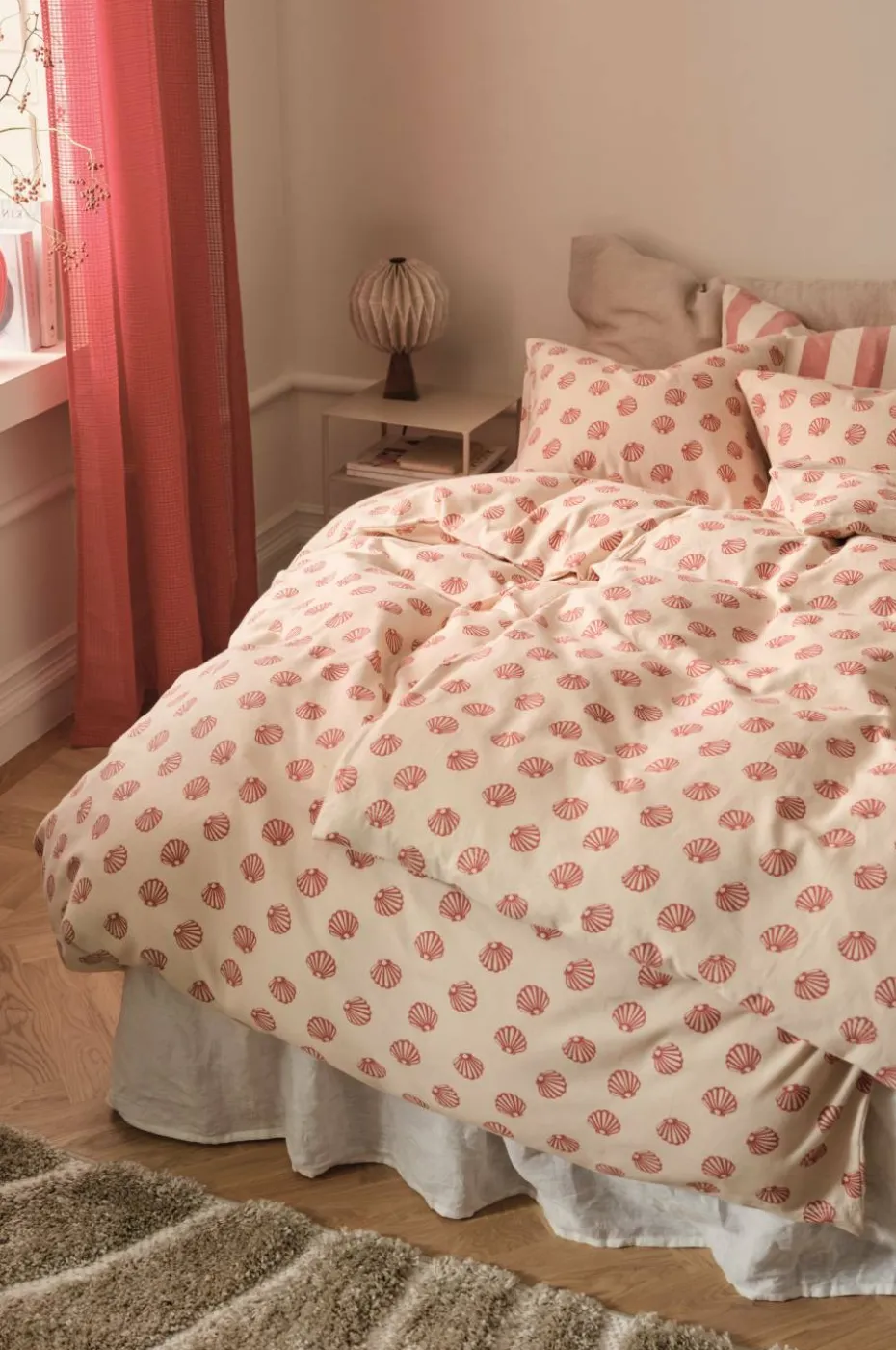 Ellos Home Dynetrekksett Valerie Shell i bomullsflanell 2 deler