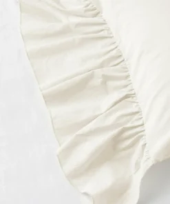 Ellos Home Dynetrekksett Juliett Giant Frill i vasket bomull 2 deler