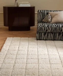 Ellos Home Flossteppe Alba Check Shaggycarpet