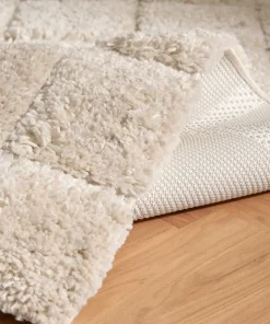 Ellos Home Flossteppe Alba Check Shaggycarpet