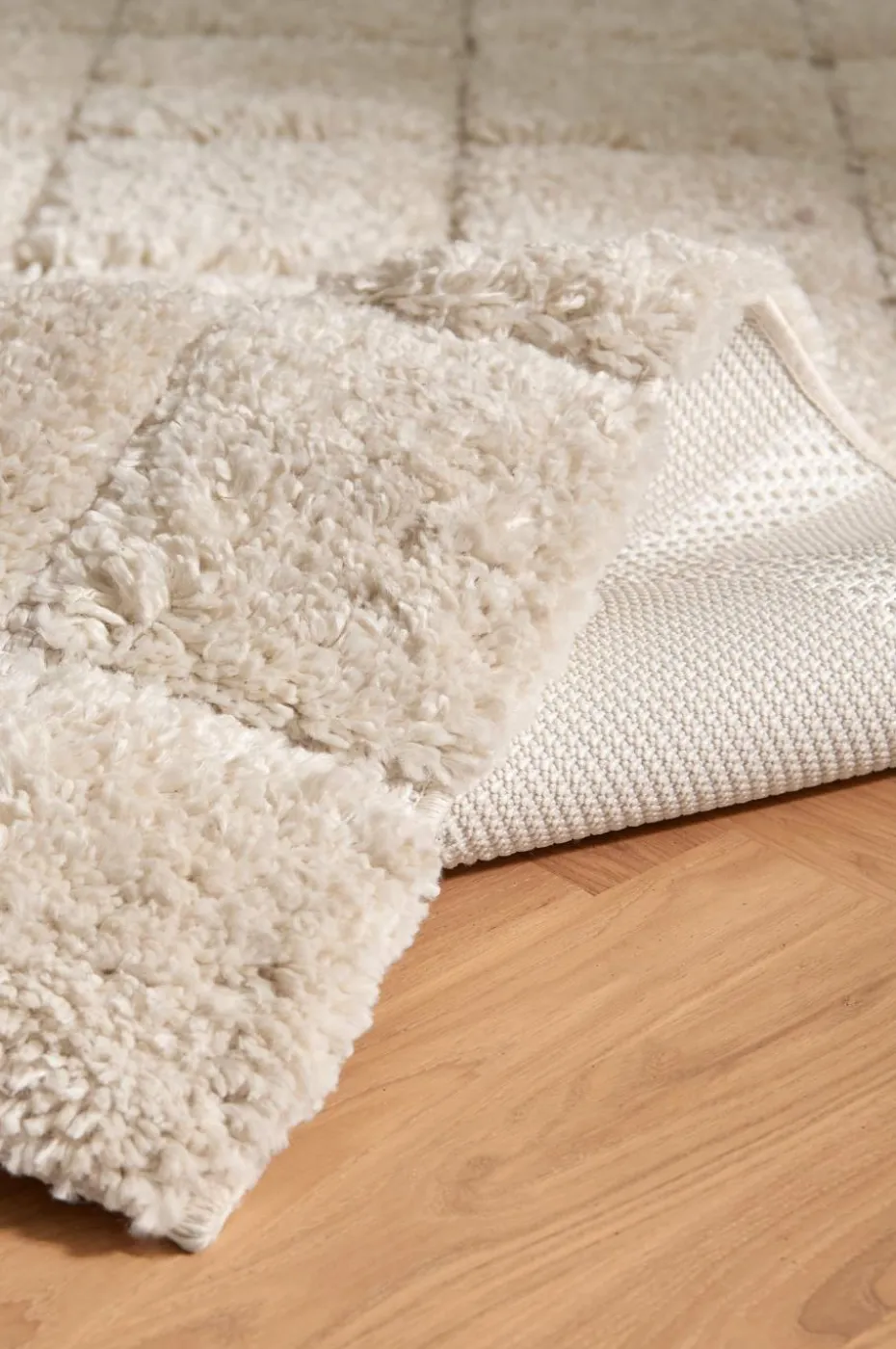 Ellos Home Flossteppe Alba Check Shaggycarpet