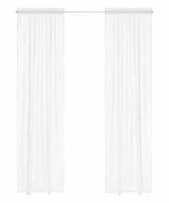 Ellos Home Gardin med løpegang Lara 2-pk