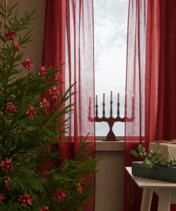 Ellos Home Gardin med løpegang Lara 2-pk