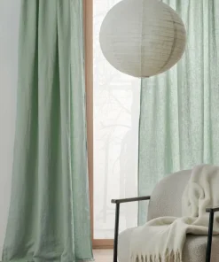 Ellos Home Gardin med multibånd Malva 2-pk i 100% lin