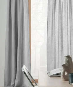Ellos Home Gardin med multibånd Malva 2-pk i 100% lin