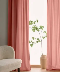 Ellos Home Gardin med multibånd Nora i fløyel 2-pk