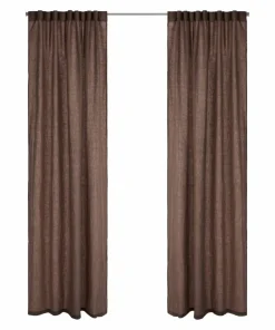 Ellos Home Gardin med multibånd Malva 2-pk i 100% lin
