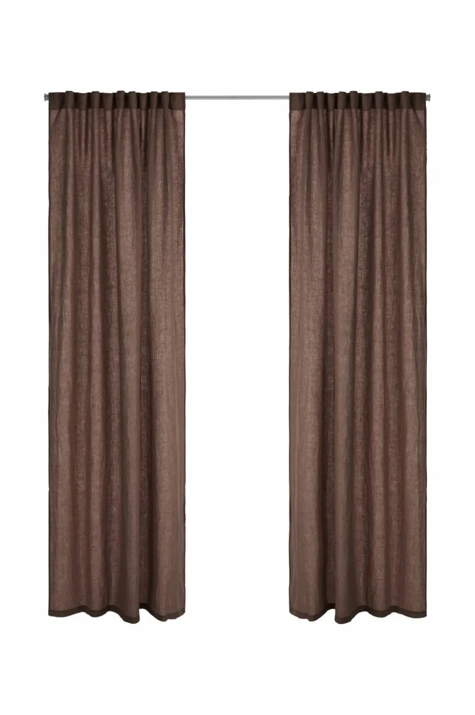 Ellos Home Gardin med multibånd Malva 2-pk i 100% lin