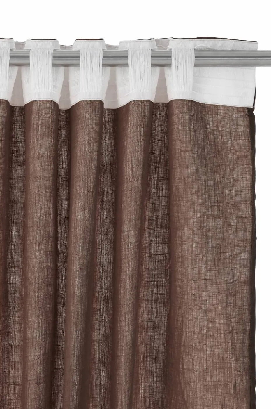 Ellos Home Gardin med multibånd Malva 2-pk i 100% lin