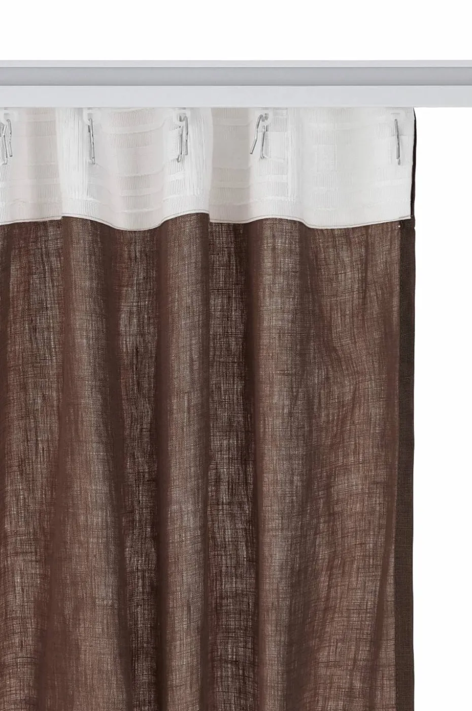 Ellos Home Gardin med multibånd Malva 2-pk i 100% lin