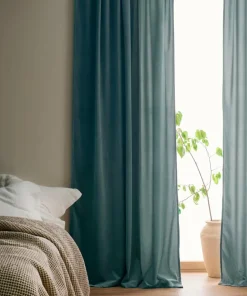 Ellos Home Gardin med multibånd Nora i fløyel 2-pk