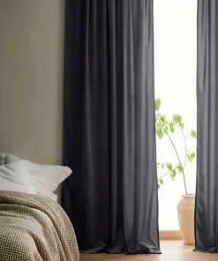 Ellos Home Gardin med multibånd Nora i fløyel 2-pk