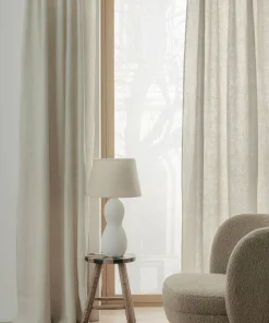 Ellos Home Gardin med multibånd Malva 2-pk i 100% lin