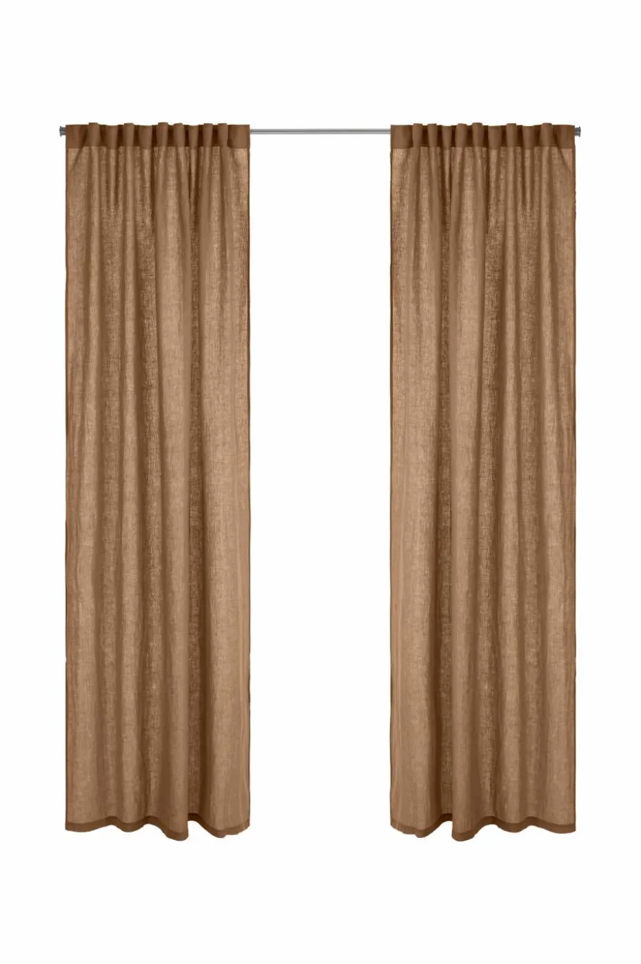 Ellos Home Gardin med multibånd Malva 2-pk i 100% lin