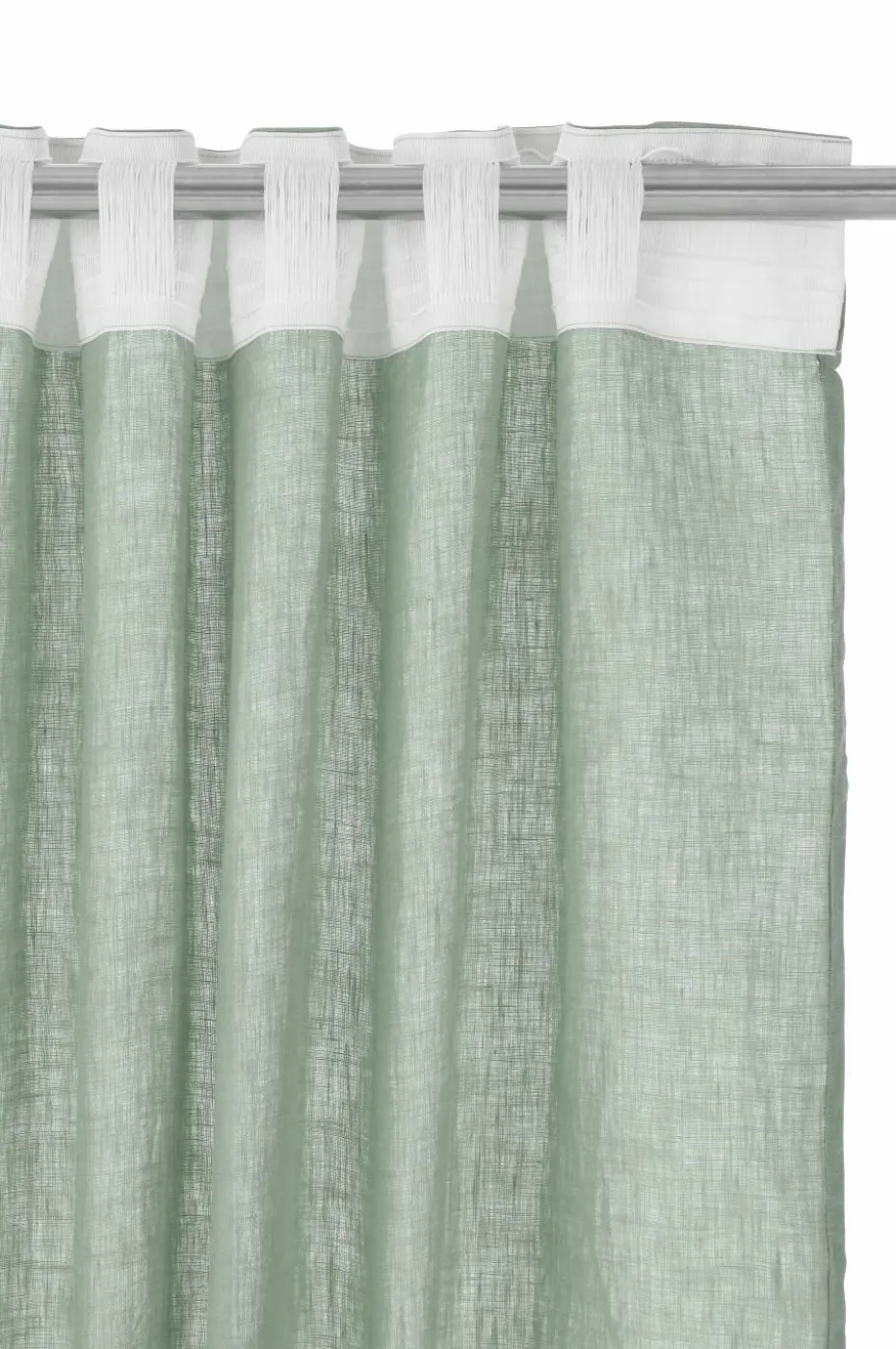Ellos Home Gardin med multibånd Malva Wide ekstra bred, 1 stk i 100% lin