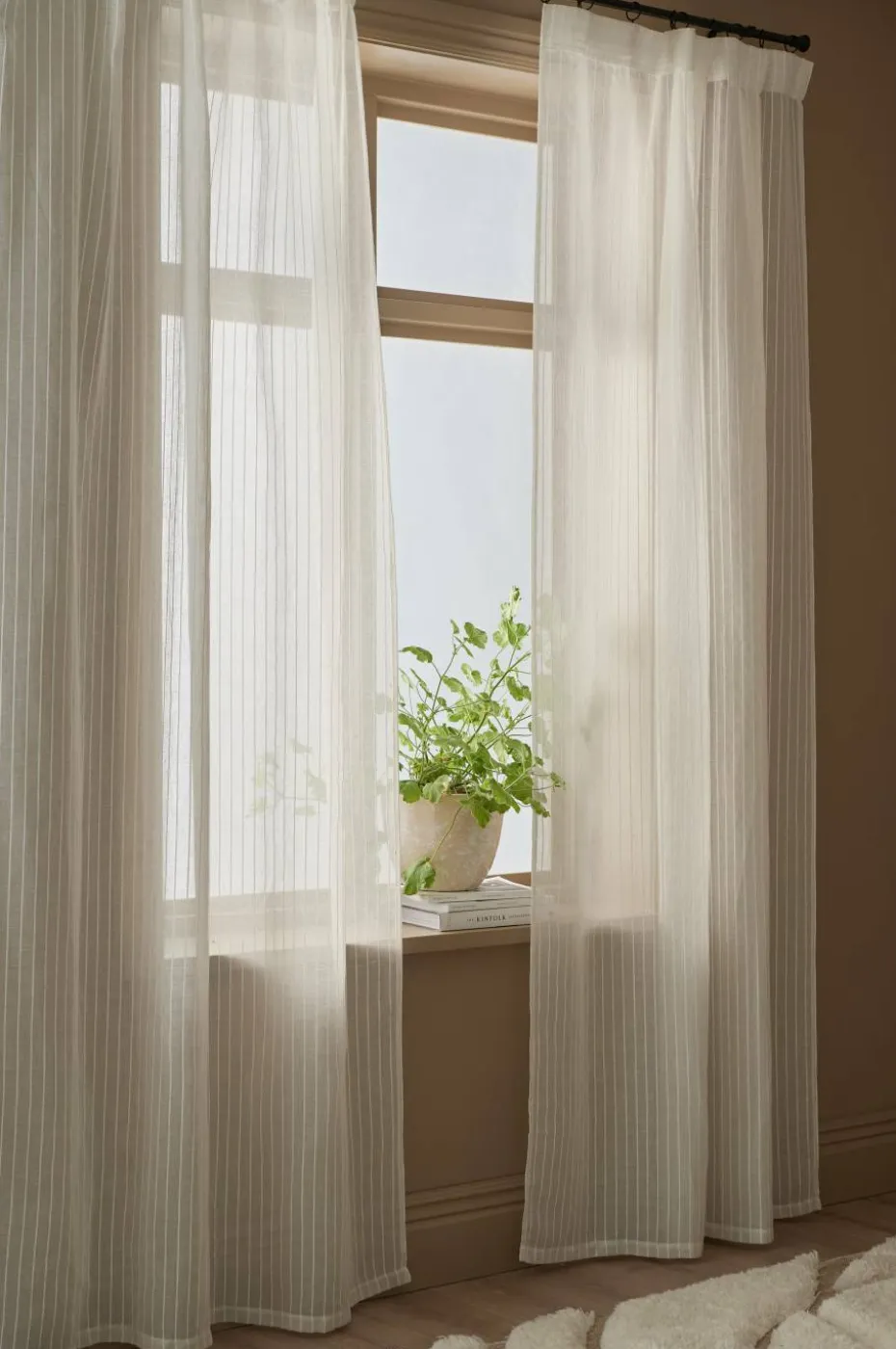 Ellos Home Gardin med multibånd Cornelia 2-pakning