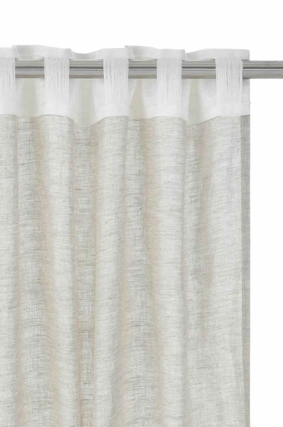 Ellos Home Gardin med multibånd Malva Wide ekstra bred, 1 stk i 100% lin