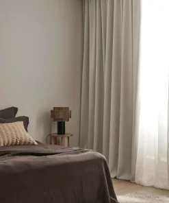 Ellos Home Gardin med multibånd Sandy Wide, mørkleggende, 1 stk