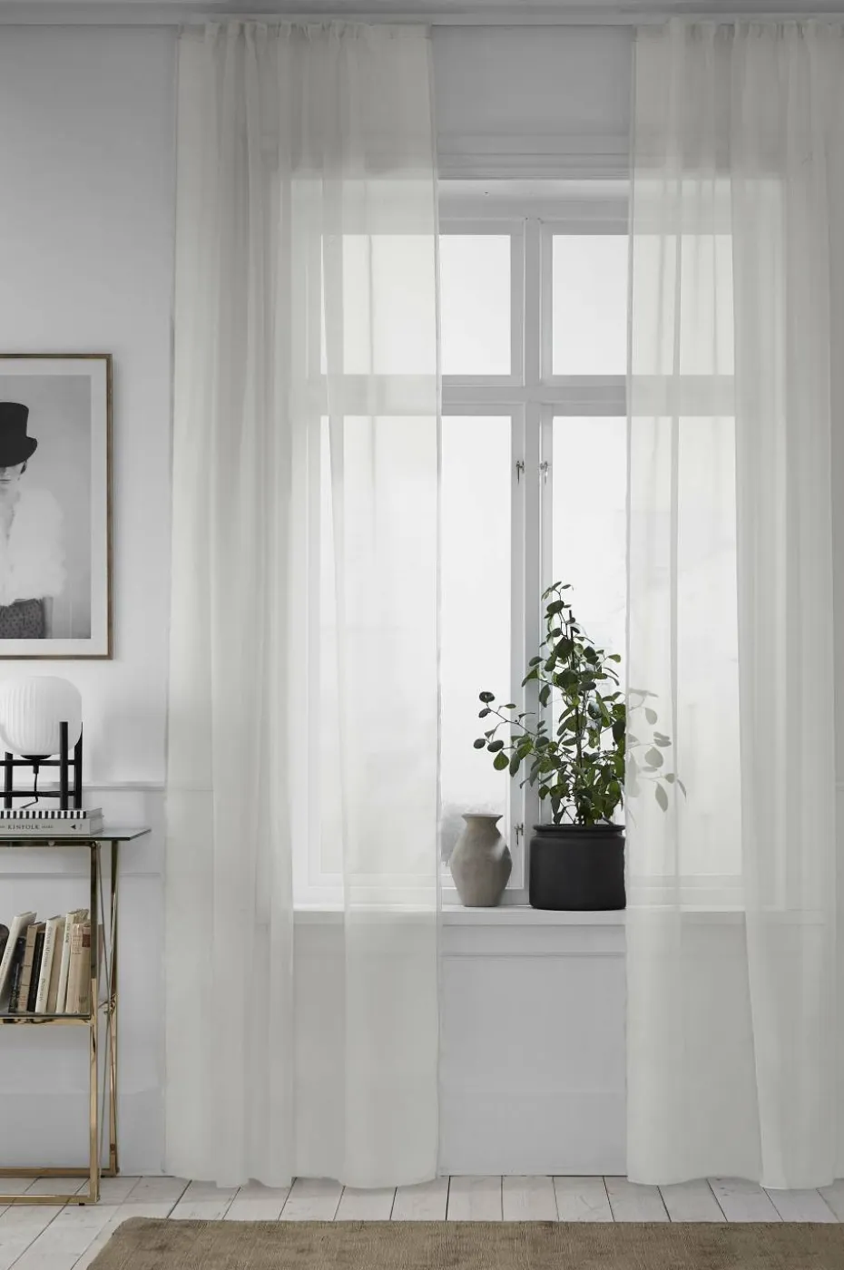 Ellos Home Gardin med stanglomme Alissa 2-pakning