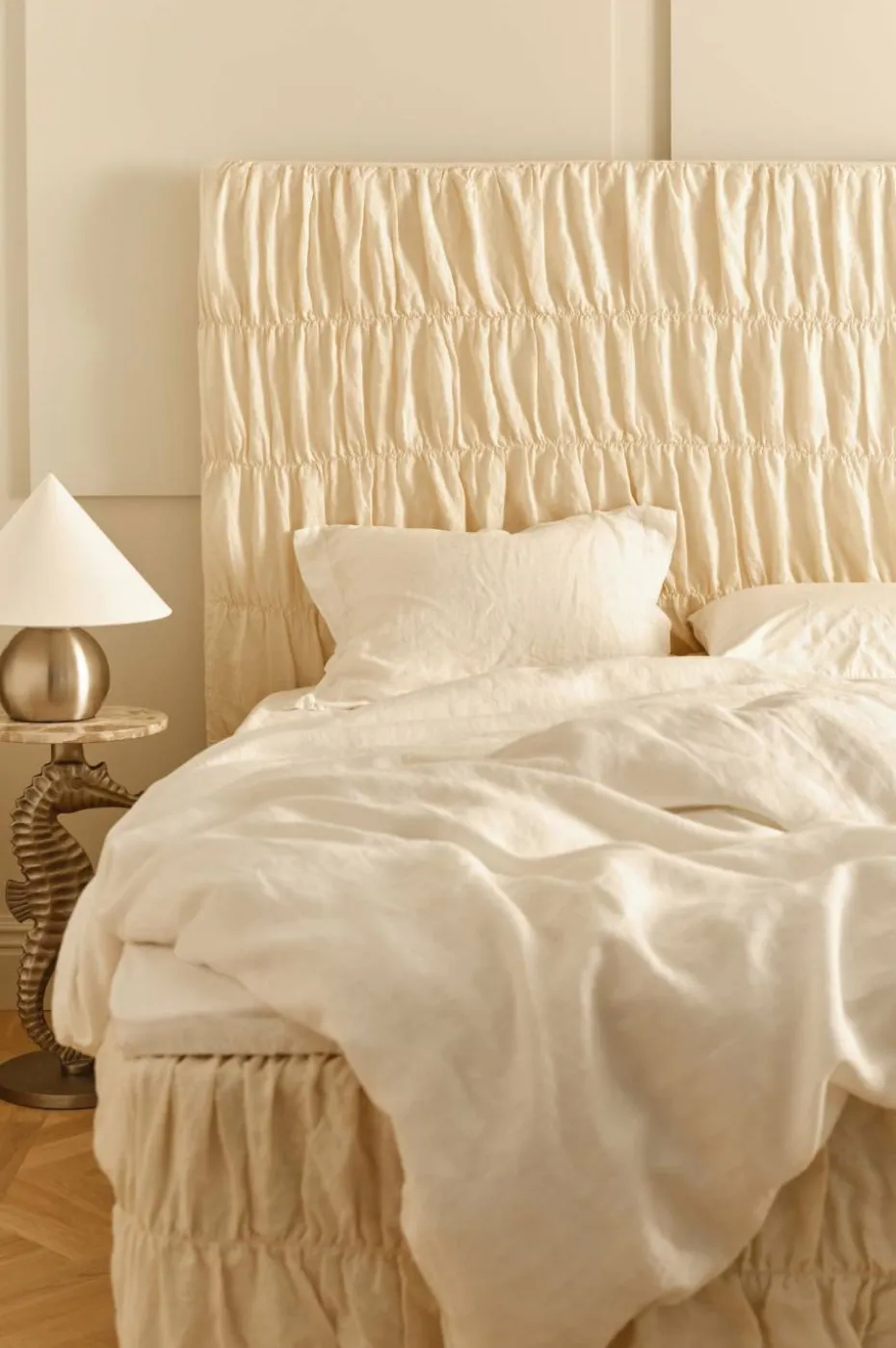 Ellos Home Hodegjerdetrekk Candice Elastic i lin
