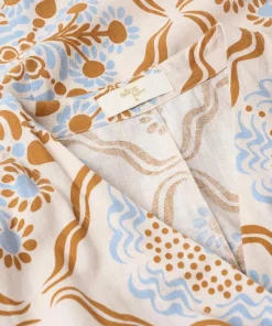 Ellos Home Kimono Elly Tile Kimono i resirkulert halvlinne