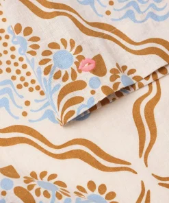 Ellos Home Kimono Elly Tile Kimono i resirkulert halvlinne