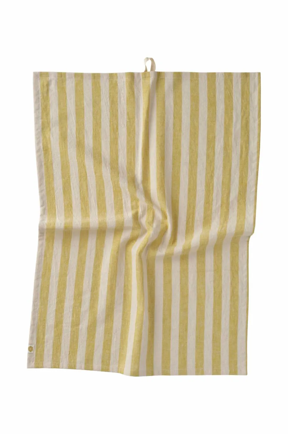 Ellos Home Kjøkkenhåndkle Elly Classic Stripe i resirkulert halvlinne 2-pakning