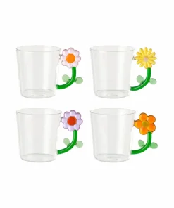 Ellos Home Krus av glass Daisy 4-pakning