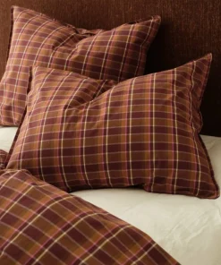 Ellos Home Putetrekk Avery Check i bomullspercale