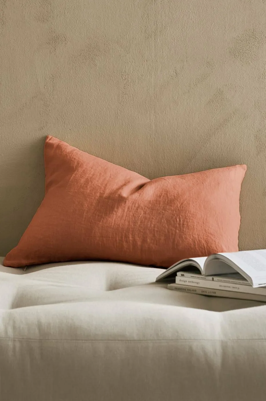 Ellos Home Putetrekk Candice Zip i vasket lin 40x60 cm