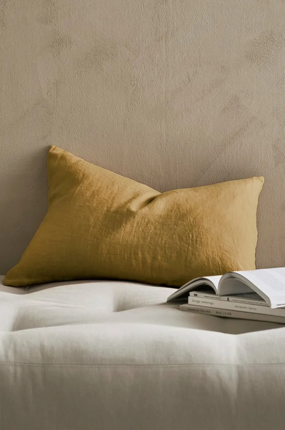 Ellos Home Putetrekk Candice Zip i vasket lin 40x60 cm